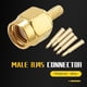 thumbnail image 4 of 5pcs Sma Male Plug Straight Crimp Rg316 Rg174 Rf Adapter Connector, 4 of 5