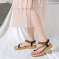 thumbnail image 4 of Sandalias planas de playa transpirables para mujer sandalias bohemias de verano zapatos para caminar al aire libre, 4 of 8