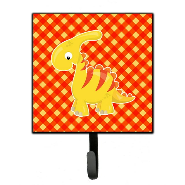 ""Caroline'S Treasures Gancho De Pared De Dinosaurio Parasaurolophus Pequeño Multicolor""
