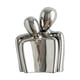 thumbnail image 1 of Estatua abstracta de pareja abrazándose, figura de cerámica, colección única de arte de recuerdo Plata, 1 of 9