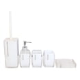 Stain White Austrian Crystals 6 Piece Chic Bathroom Vanity Accessories ...