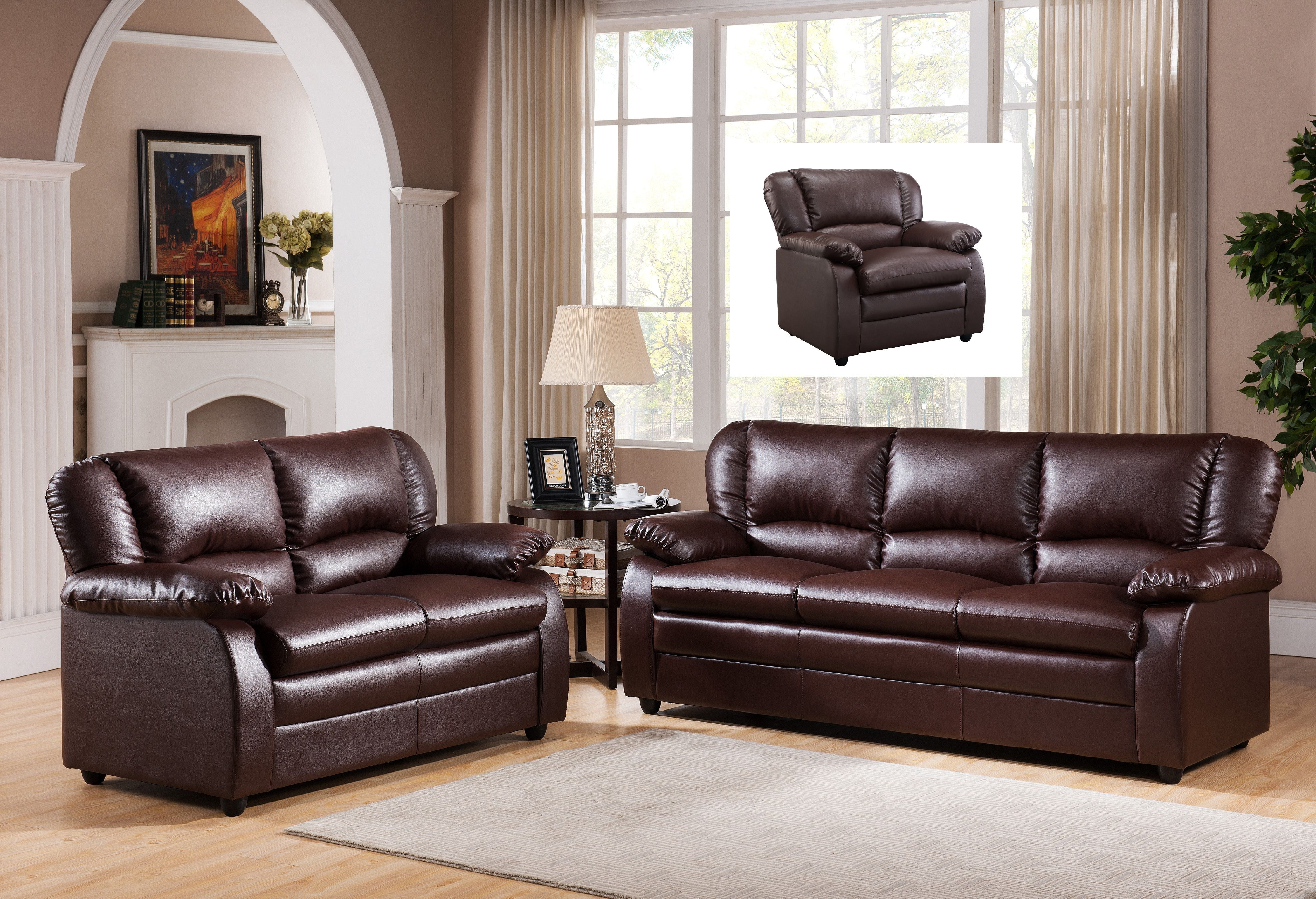 Caire 3 Piece Transitional Living Room Set