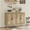 original wooden color, variant on Garvee 48" Rattan Sideboard Buffet Cabinet with 4 Doors, Adjustable Shelves, Built-in Power Outlet, Versatile Console Table for Kitchen, Dining Room, Living Room - Elegant Storage Solution