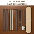 thumbnail image 4 of Queen Platform Bed with Solid Acacia Headboard, 12 Strong Wood Slat Support, No Box Spring Needed, Caramel, 4 of 8