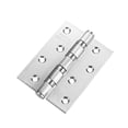 thumbnail image 2 of Bisagra de puerta de acero inoxidable plateada, 2 piezas Bisagras de puerta Bisagras plegables Bisagras de acero inoxidable Bisagra de 3 mm de espesor, para puertas interiores sólidas, 2 of 5