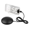 thumbnail image 1 of Reloj despertador con vibración Reloj despertador con espejo digital con pantalla grande y clara Bri Tomshoo  despertador electronico, 1 of 7