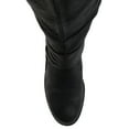 thumbnail image 5 of Journee Womens Meg Stacked Heel Riding Boots, 5 of 10