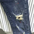 thumbnail image 5 of Pantalones vaqueros rotos y recortados para hombre con agujeros, pantalones vaqueros masculinos rotos y cónicos, de diseñador, sueltos, regulares, estilo vintage Y2k, 5 of 5