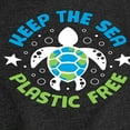 thumbnail image 3 of Instant Message - Earth Day - Keep The Sea Plastic Free - Save Turtles - Toddler & Youth Girls Short Sleeve Graphic T-Shirt, 3 of 6