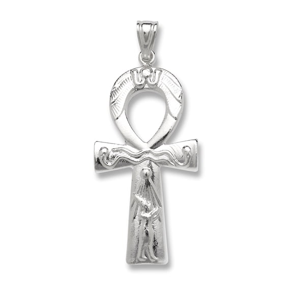 Key of Life .925 Sterling Silver Ankh Pendant Necklace
