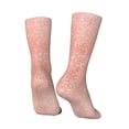 thumbnail image 5 of Uemuo Rose Gold Glitter Pattern Women's Crew Socks, Soft Durable Breathable Moisture-Wicking with Odor Control Cotton socks, 5 of 9