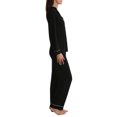thumbnail image 2 of Blis Women's Long Sleeve Classic Button Down Pajama Pant Set, 2 of 3
