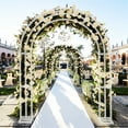 thumbnail image 2 of Arche de Mariage en Métal Robuste pour Jardin, Tonnelle, Support Floral Intérieur/extérieur, 2 of 12