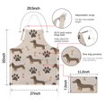 thumbnail image 7 of Dachshund and Paws Apron-Garden Aprons for Women with Pockets-Cotton Linen Waterproof Kitchen Cooking Gardening Aprons Adjustable for Kitchen,Cooking,BBQ and Salon 33x27 Inch, 7 of 7