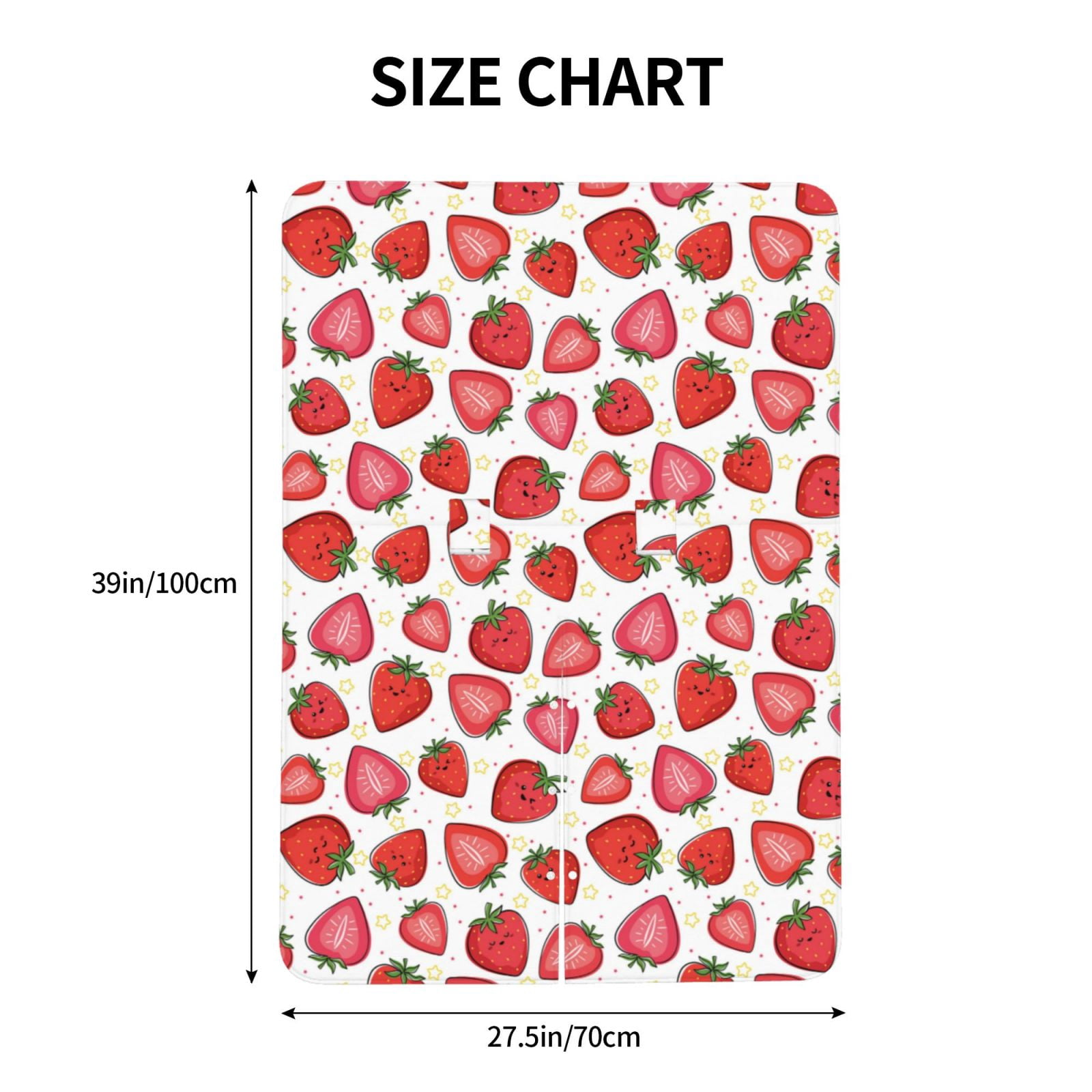 Naloa Hand Drawn Strawberry Baby Car Seat Cover, Breathable Baby Carrier Cover, Multiuse Baby Carrier Cover & Nursing Breastfeeding Cover