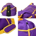 thumbnail image 5 of DALIX 24" The Dagger Basketball Duffle Bag Sports Shoe Ball Holder Duffel w Shoulder Strap and Water Bottle Holder in Purple Gold, 5 of 5