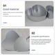 thumbnail image 2 of Monstrate Latas para hornear en forma de corazón, 2 piezas, para bandeja para hornear fuerte y duradera, anodizado antiadherente de aluminio Herramientas y accesorios para hornear, 2 of 6