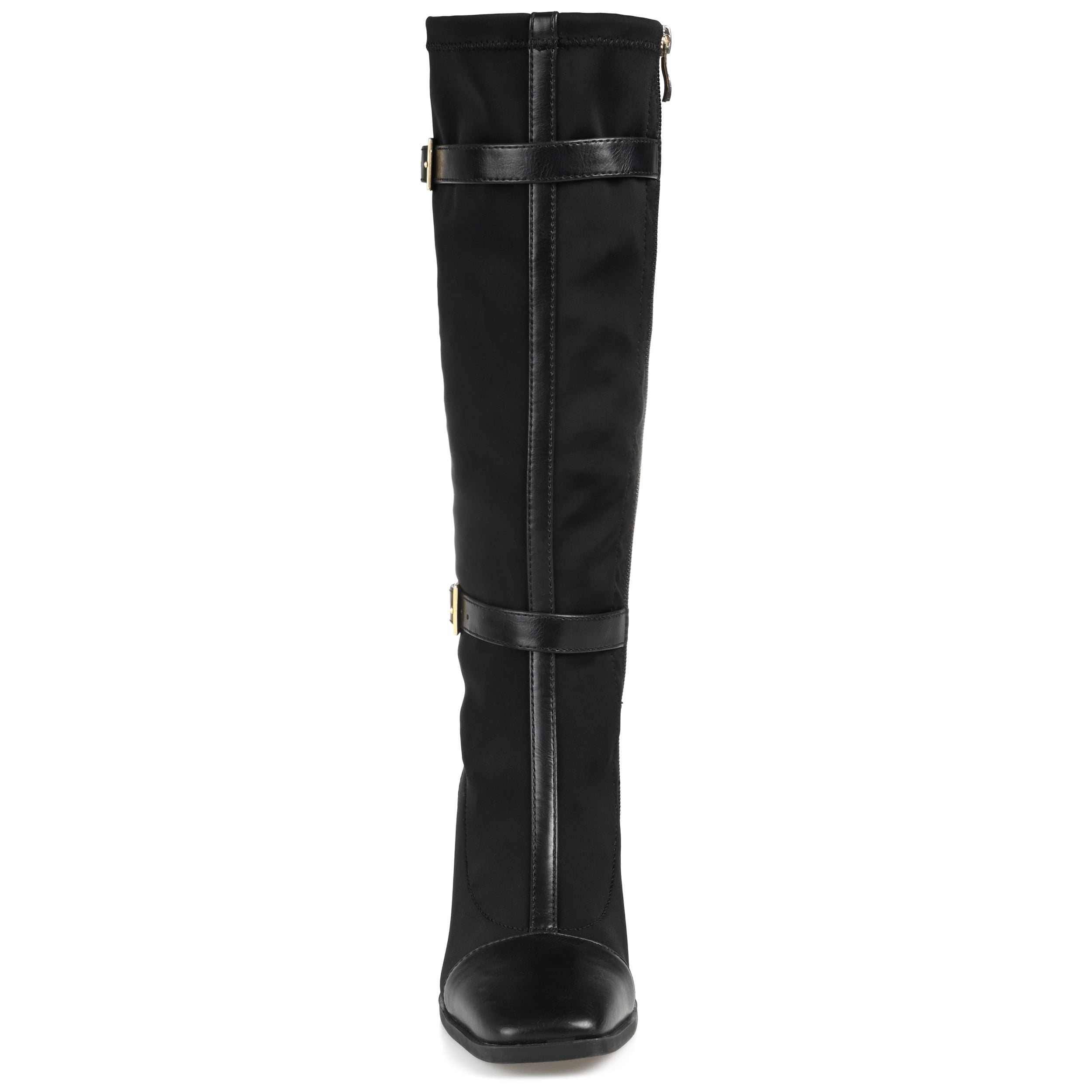 Journee Womens Gaibree Tru Comfort Foam Wide Width Extra Wide Calf Stacked Heel Knee High Boots