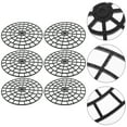 thumbnail image 3 of SHISUYAN 6Pcs Reusable Plastic Flowerpot Elevators Black Planter Riser for Home Use, 3 of 8