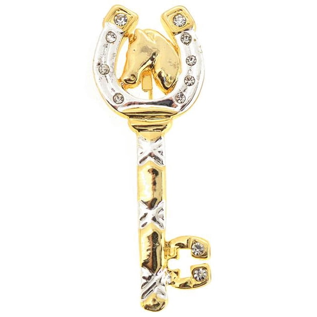 Fantasyard Clé avec Broche Tête de Cheval - Argent - 0,875 x 2,25 Po.