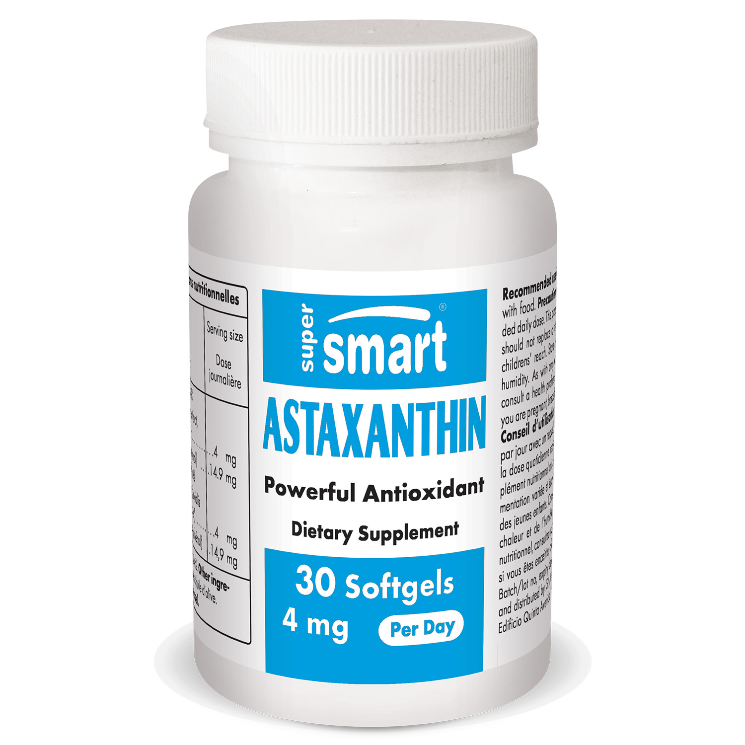 Supersmart Astaxanthin 4 mg per Day with Vitamin E Carotenoid