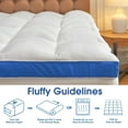 Arsny Queen Mattress Topper 3d Snow Down Alternative 8 21 Inch Deep Arsny Queen Mattress Topper 3d Snow Down Alternative 8 21 Inch Deep