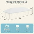 thumbnail image 2 of Erinnyees 20x50ft Party Tent, Heavy Duty Canopy Tent with Carry Bags, PVC Fire Retardant Outdoor Canopies for 180 People, Events, Weddings, 2 of 7