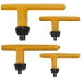 thumbnail image 1 of Juego de 4 llaves de portabrocas universales, llaves de taladro de acero en forma de T, 4 tamaños, 6 mm, 10 mm, 13 mm, 16 mm, para taladro eléctrico y abrazadera de taladro - Amarillo, 1 of 5
