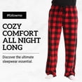 thumbnail image 4 of #followme Microfleece Mens Buffalo Plaid Pajama Pants with Pockets (Buffalo Plaid - Orange Black, Small), 4 of 7