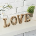 thumbnail image 4 of MyGift 4 inch Rustic Brown Wood Decorative Sign,  'Love' Block Letters, 4 of 6