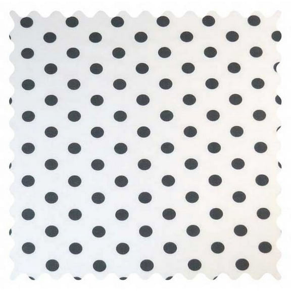 SheetWorld Grey Polka Dots Fabric - By The Yard