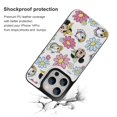 thumbnail image 2 of Funda tipo cartera de Mickey Mouse para iPhone 14 Pro con tarjetero, tapa trasera tipo libro de piel sintética con función atril, ranuras para tarjetas, cierre magnético doble, antigolpes, 2 of 6