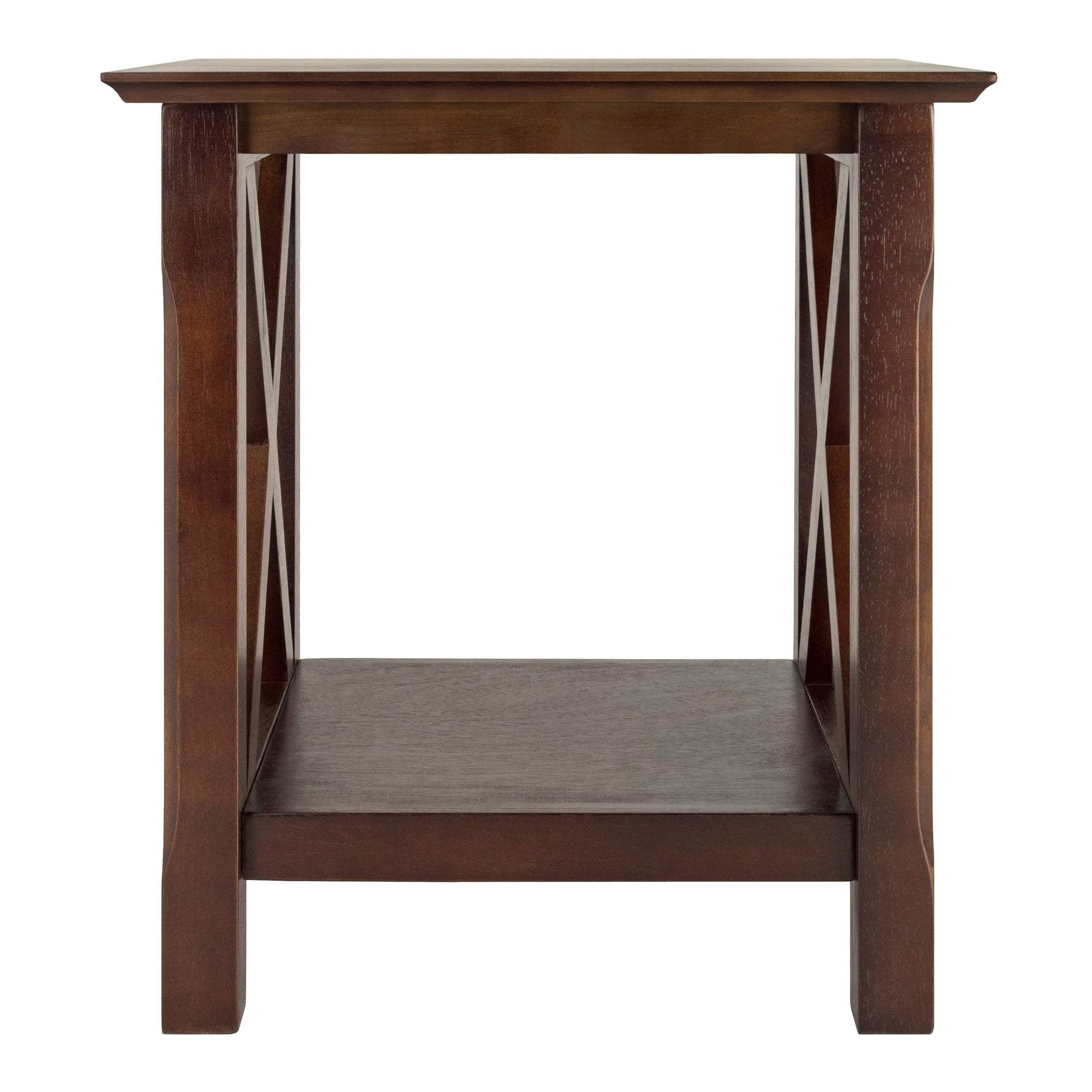 Winsome Wood Xola X Panel End Table Cappuccino Walmart