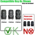 thumbnail image 2 of Key Fob Cover Compatible with Fit for RAM 1500 2500 3500 4500 5500 Keychain Case Holder Protector,4-BTN-Black, 2 of 8