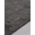 thumbnail image 4 of Rugsotic Carpets Handmade Rugs Hand Knotted Loom Rectangle 3'x5' Charcoal Wool for Indoor Use, 4 of 5