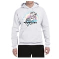 thumbnail image 2 of Wild Bobby, Mermazing Mermicorn Cute Gift Women Girls, Streetwear, Unisex Graphic Hoodie Sweatshirt, White, Large, 2 of 3