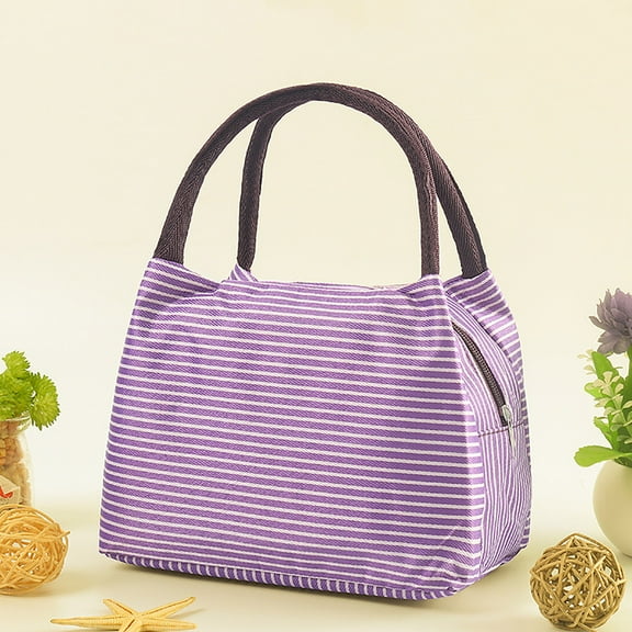 Infidev Striped Waterproof Oxford Cloth Lunch Bag