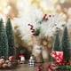 thumbnail image 5 of Adornos navideños, 20 ramas navideñas con purpurina, púas artificiales, ramitas florales para adornos de árbol de Navidad, guirnalda navideña de bricolaje, ramas de pino., 5 of 8