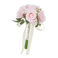 thumbnail image 2 of Ramo de Boda Flores Artificiales Macarena Rosa 27,5 cm x 18 cm, 2 of 8