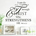 thumbnail image 3 of Removable Mural Wall Stickers, With Bible Verse I Can Do All Things Through Christ Wall Decal 11091Pc, For Room Home Decor And Spiritual Accent, Non-Toxic Vinyl Material, Easy To, 3 of 3