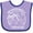 Lavender and Purple, variant on Inktastic Summer Vacation Mode Fort Walton Beach Florida Boys or Girls Baby Bib