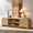 Natural Oak, variant on KeyWhat 70” Fluted TV Stand, Entertainment Center TV Console with Storage and Rounded Corners Design for living room, Brown
