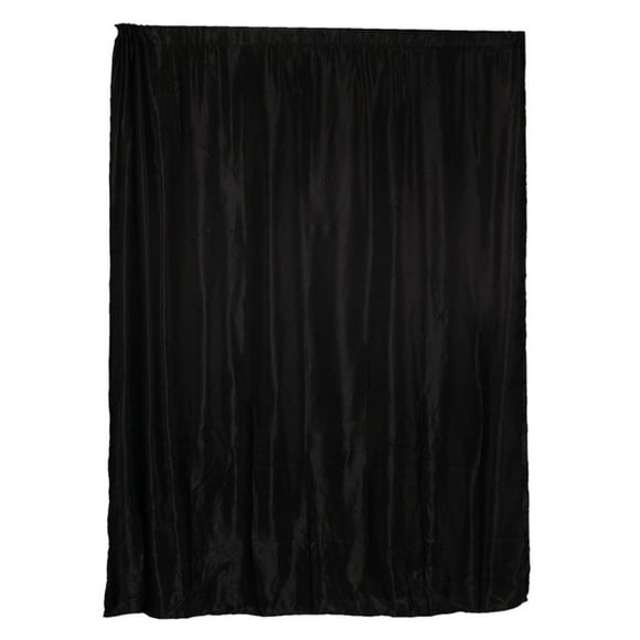 Cortinas de 150x250cm perfecl de tejido satinado liso negro