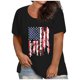 thumbnail image 2 of Fiudx Camisas para Mujer Moda Mujer Cuello Redondo Verano Manga Corta Blusa Camiseta Casual Impresión Tops, 2 of 5