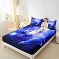 thumbnail image 4 of Manfei 3D Outer Space Twin Sheet Sets, Psychedelic Planet Sheet Set Twin, Starry Sky Bed Sheets Set Twin Size, Super Cozy Bedroom Decor, 3-Piece, 4 of 7