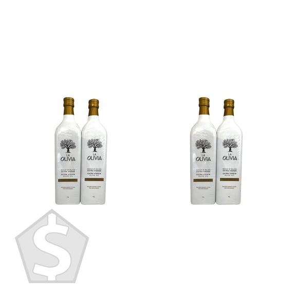 La Olivia Huile d'Olive Extra Vierge, 2 x 1 L - Lot de 2