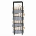 thumbnail image 5 of Wall Mounted Bath Towel Holder Bathroom Storage Towels Organizer Stainless Steel, 5 of 6