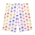 thumbnail image 4 of joogoo Gradient Palm Tree Girls Lined Shorts Bike Dance Bottoms 8Y, 4 of 7
