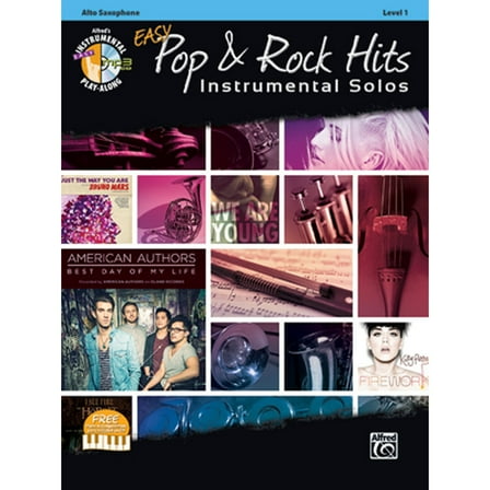 Pre-Owned Easy Pop & Rock Hits Instrumental Solos: Alto Sax, Book & Online Audio/Software/PDF (Paperback) by Bill Galliford