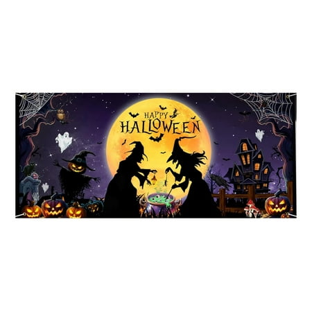 

Clearance！Zauma Home Decoration Wall Stickers Garage Friends Halloween 2024 New Halloween Garage Door Cover Garage Door Halloween